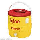 Igloo 3 Gallon Safety Yellow & Red Industrial Water Cooler With Spigot