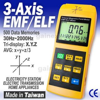   EMF ELF Magnetic Field Gauss Meter 30~2000Hz (MADE in TAIWAN