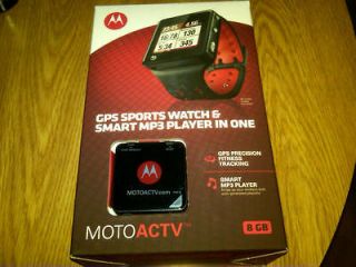 NEW MOTOROLA MOTOACTV 8GB GPS FITNESS SPORT WATCH + SMART  PLAYER 