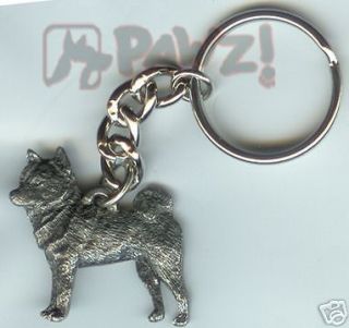 SHIBA INU Dog Fine Pewter Keychain Key Chain Ring NEW