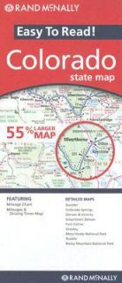   Easy to Read Colorado State Map by Rand McNally 2007, Map
