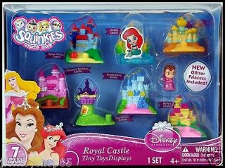 2012 *Squinkies* Disney Princess ROYAL CASTLE   7 Toy Displays 