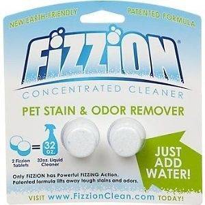 Fizzion Pet Stain Odor Remover 2 Tablets Refill Non toxic CO2 Power 