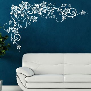   wall butterfly vine art stickers decals stencils large graphics bv1