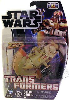 STAR WARS Transformer Battle Droid to AAT Action Figure Toy Vehicle to 