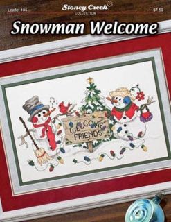 Snowmen Welcome Leaflet 185 Stoney Creek Cross Stitch Pattern Book