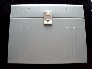 Vintage/Antiqu​e ART DECO Portable ACORN Metal File Cabinet/Box 
