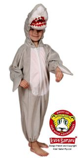 NEW Kids Safari Plush Soft Material Full Body Hooded Dolphin Costume 