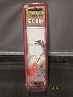   ROTO CHIP #5 SMALL FIN ECHIP EMITTER FISHING LURES NIP CLEAR RED FIN