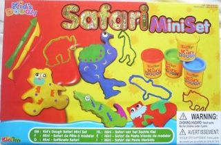   Dough Mini Safari Set (Dough, Animal Stencils, eyes) Elephant, Giraffe