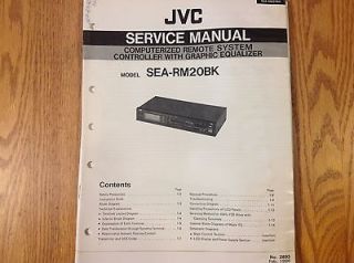 service manual for JVC Stereo graphic equalizer SEA RM20BK
