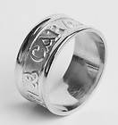 Gents Sterling Silver Extra Wide Irish Handcrafted Celtic Mo Anam Cara 