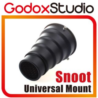   Mount Conical Snoot mini Flash Strobe Light Studio with Honey Comb