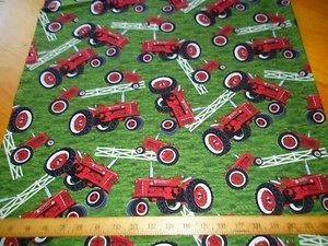 Print Concepts Fabric International Harvester Vintage Tractors on 
