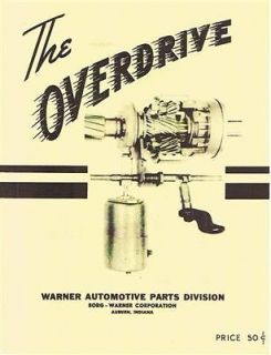 Willys Overdrive Transmission Service Manual 1948 1949 1950 1951