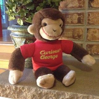   GUND Red Shirt CURIOUS GEORGE Margret Ray Stuffed Plush Monkey Toy