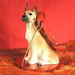 GREAT DANE Fawn Devil Dog Tiny Figurine Statue NEW