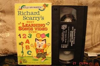 Richard Scarrys Best Learning Songs Video Ever Vhs FREE US EXPED 