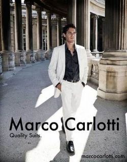MARCO CARLOTTI Miami Vice White Suit 38S   36S Trousers