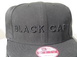 New Era Official Black Card Snap Back Hat Limited edition with 