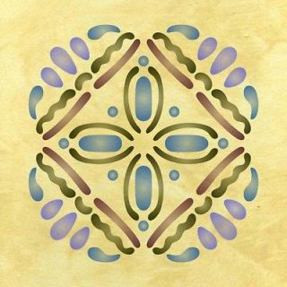 Mexican Tile Design Wall Pattern Stencil . Multiple Sizes Small to 