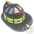 ONE 8 PART FIRE HELMET REFLECTIVE AMERICAN FLAG DECAL