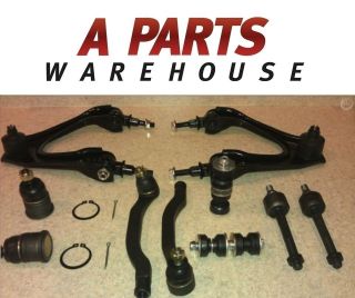 10 SUSPENSION PARTS UPPER LOWER BALL JOINT CONTROL ARM TIE ROD SWAY 