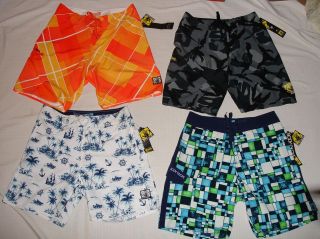 NWT Mens Board Surf Shorts Swimsuit Body Glove Choice of Sz & Color 30 