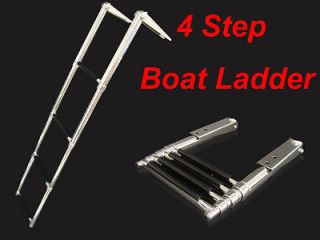   Steel Telescoping Boat Boarding Over Platform Ladder Swim Step