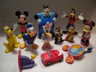 NEW Disney Mickey Mouse Clubhouse Toy Figure Lot & Book Play Set/Cake 