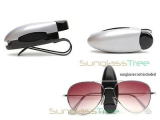SILVER Car SUN VISOR CLIP Holder Sunglasses/Eye​glasses/Readin​g 