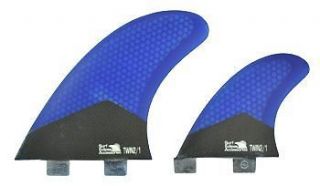 Compatiable Surfboard fins Twin Fin and stabiliser Carbon Base with 