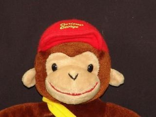 CURIOUS GEORGE MONKEY RED HAT PAPERBOY 1ST JOB ROUTE BAG PLUSH STUFFED 