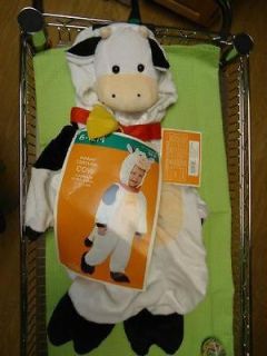 Cow Infant Costume White Black Boys Toddler Jumpsuit Animal Nature SZ 