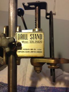  ELECTRIC HAND DRILL PRESS STAND 335.25920 4 TABLE TOP WORKBENCH