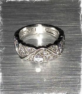 Tacori Sterling Epiphany Diamonique Floral Band Ring Size 6