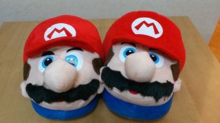 New Super Mario Bros Cosplay Adult Plush Rave Shoes Slippers 11 Mario