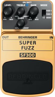 Behringer Super Fuzz SF300 Fuzz Guitar Effect Pedal
