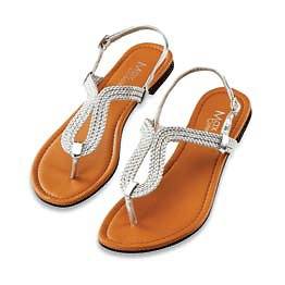 New Women T Strap Gladiator Flats Sandals Flip Flops Shoes Size