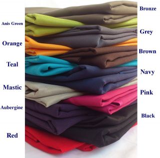 Round & Rectangular Fabric Tablecloth Plain 10 Colours 4 6 & 6 8 