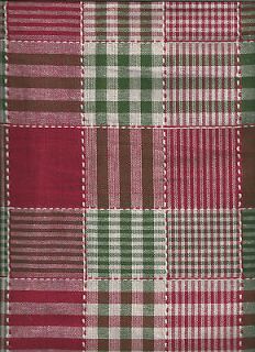 PATCHWORK PLAID CHRISTMAS HOLIDAY TABLECLOTH VARIOUS SIZES AVAILABLE