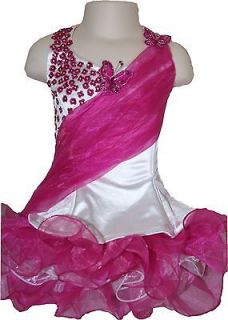   PAGEANT DRESS HIGH GLITZ SIZE 6T to Teen 16 Including Extra Crystals