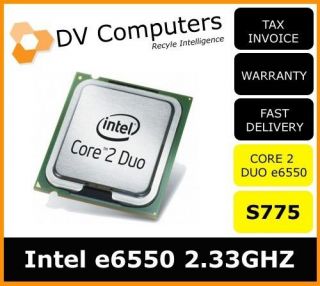 Intel Core 2 Duo E6550 SLA9X 2.33 Ghz 4 MB 1333 mhz CPU Processor S775 