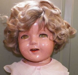 Rare 27 in Shirley Temple Curly Top Composition Doll by Ideal 1938 