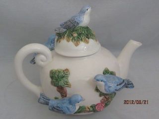 majolica teapot in Art Pottery