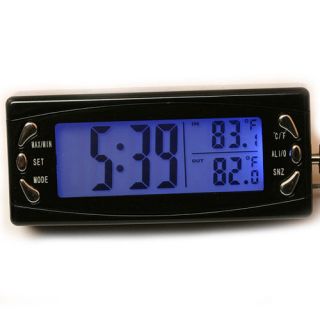   LCD Car Auto Digital Clock Temperature Outside And Inside Thermometer