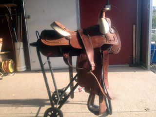 Excellent Condition Hereford Tex Tan Roping Saddle