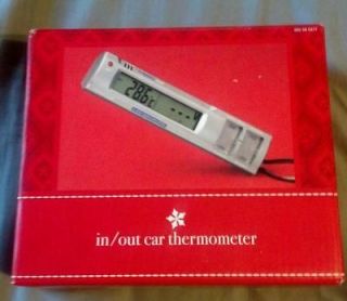 Thermo tech Car Thermometer In/Out Ice Alert NIB
