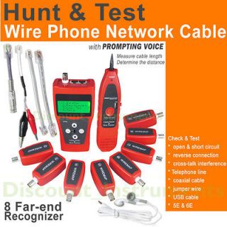   Network Ethernet LAN Phone Cable Tester Tracker, Telephone Wire 5E