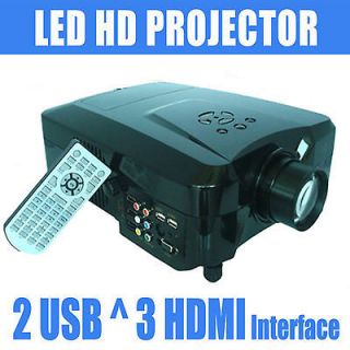 LCD 3*HDMI 2*USB HD Home Theater projector LED lamp Movie&Game Supprot 